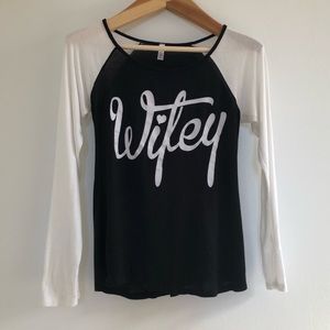 G & G Black & White Wifey Shirt - Size S